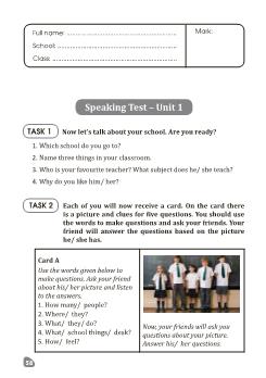 Tiếng Anh 6 - Speaking Test – Unit 1