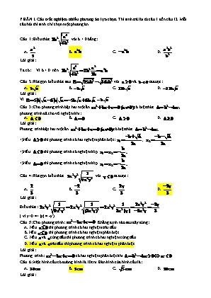 Đề thi thử môn Toán vào Khối 10 THPT (Có đáp án)