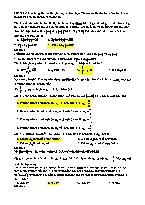 Đề thi thử vào Khối 10 THPT môn Toán (Có đáp án)